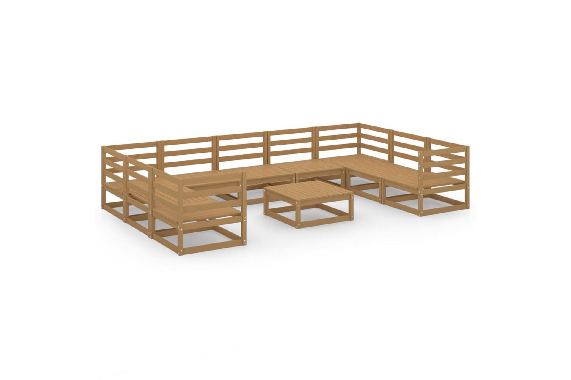 Hagesofagruppe 10 deler heltre furu - Brun - Hage - Utemiljø - Veranda & terrasse - Verandamøbler