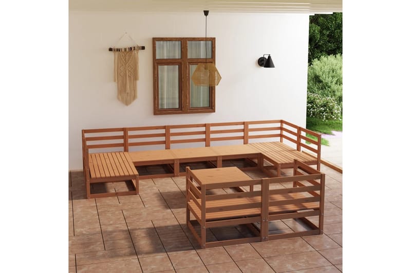 Hagesofagruppe 10 deler heltre furu - Brun - Hage - Utemiljø - Veranda & terrasse - Verandamøbler