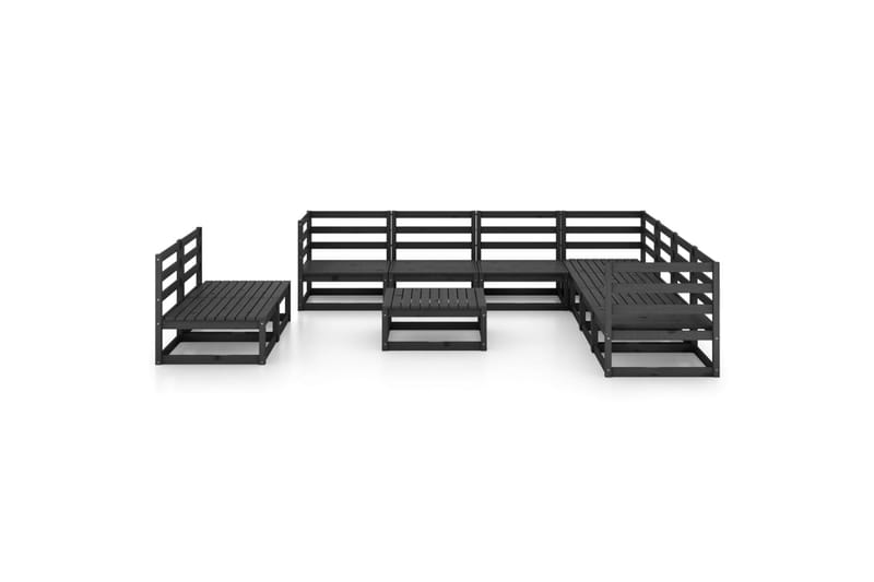 Hagesofagruppe 10 deler svart heltre furu - Svart - Hage - Utemiljø - Veranda & terrasse - Verandamøbler