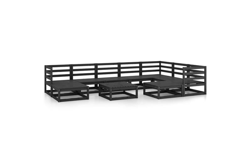 Hagesofagruppe 10 deler svart heltre furu - Svart - Hage - Utemiljø - Veranda & terrasse - Verandamøbler
