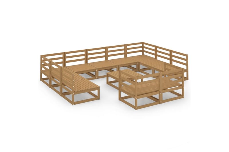 Hagesofagruppe 12 deler heltre furu - Brun - Hage - Utemiljø - Veranda & terrasse - Verandamøbler