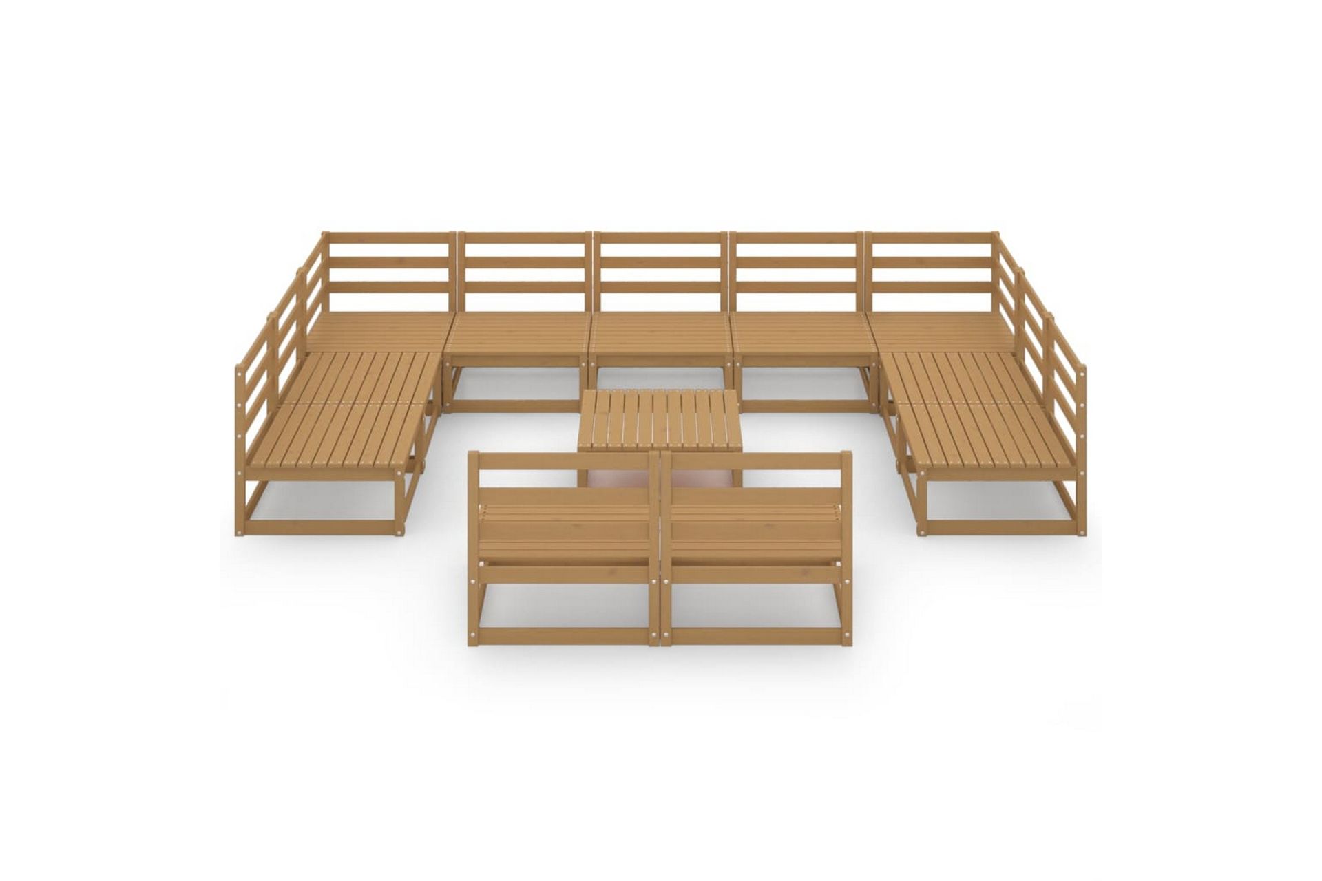 Hagesofagruppe 12 deler heltre furu - Brun - Hage - Utemiljø - Veranda & terrasse - Verandamøbler