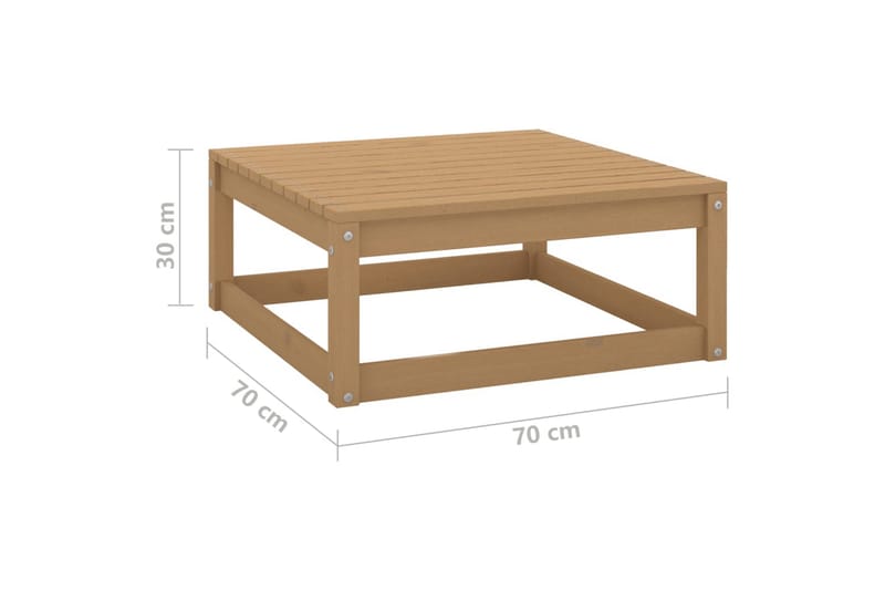 Hagesofagruppe 12 deler heltre furu - Brun - Verandamøbler - Sofagruppe utendørs - Loungesett