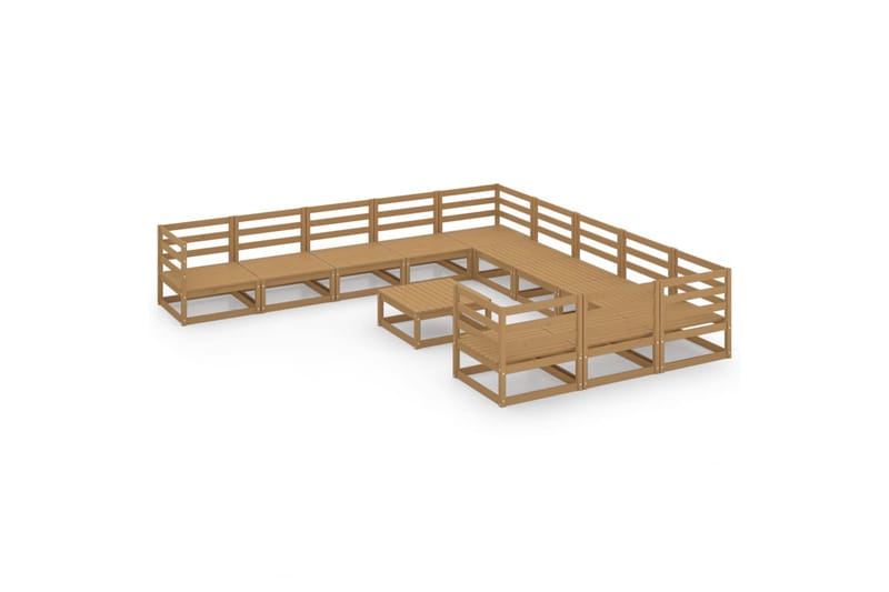 Hagesofagruppe 12 deler heltre furu - Brun - Hage - Utemiljø - Veranda & terrasse - Verandamøbler