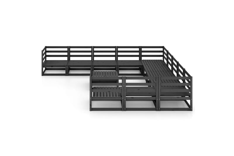 Hagesofagruppe 12 deler svart heltre furu - Svart - Hage - Utemiljø - Veranda & terrasse - Verandamøbler