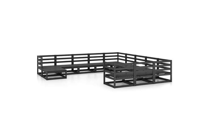 Hagesofagruppe 12 deler svart heltre furu - Svart - Hage - Utemiljø - Veranda & terrasse - Verandamøbler
