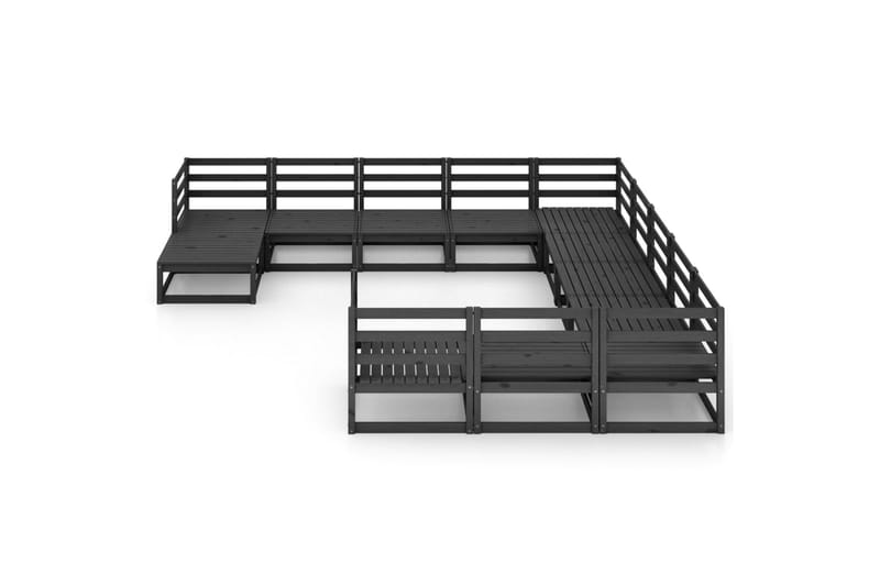 Hagesofagruppe 12 deler svart heltre furu - Svart - Hage - Utemiljø - Veranda & terrasse - Verandamøbler