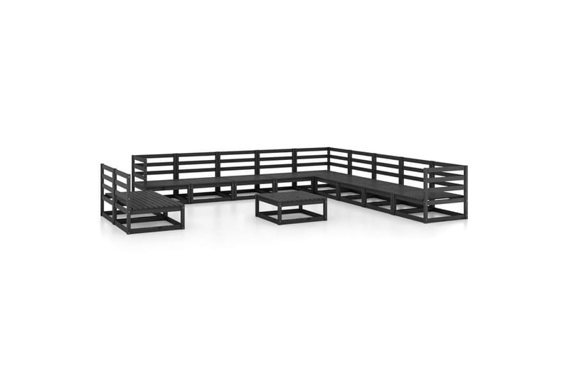 Hagesofagruppe 12 deler svart heltre furu - Svart - Hage - Utemiljø - Veranda & terrasse - Verandamøbler