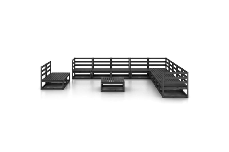 Hagesofagruppe 12 deler svart heltre furu - Svart - Hage - Utemiljø - Veranda & terrasse - Verandamøbler