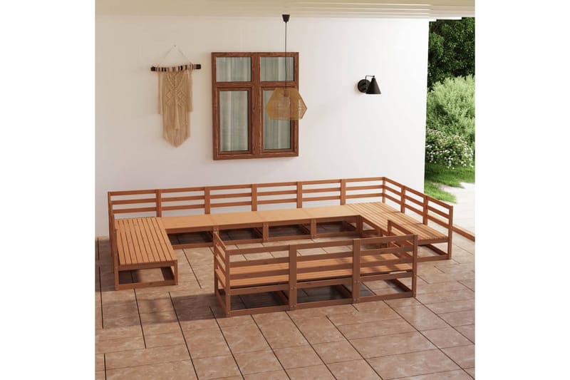 Hagesofagruppe 13 deler heltre furu - Brun - Hage - Utemiljø - Veranda & terrasse - Verandamøbler