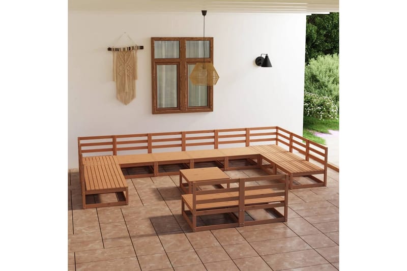 Hagesofagruppe 13 deler heltre furu - Brun - Hage - Utemiljø - Veranda & terrasse - Verandamøbler