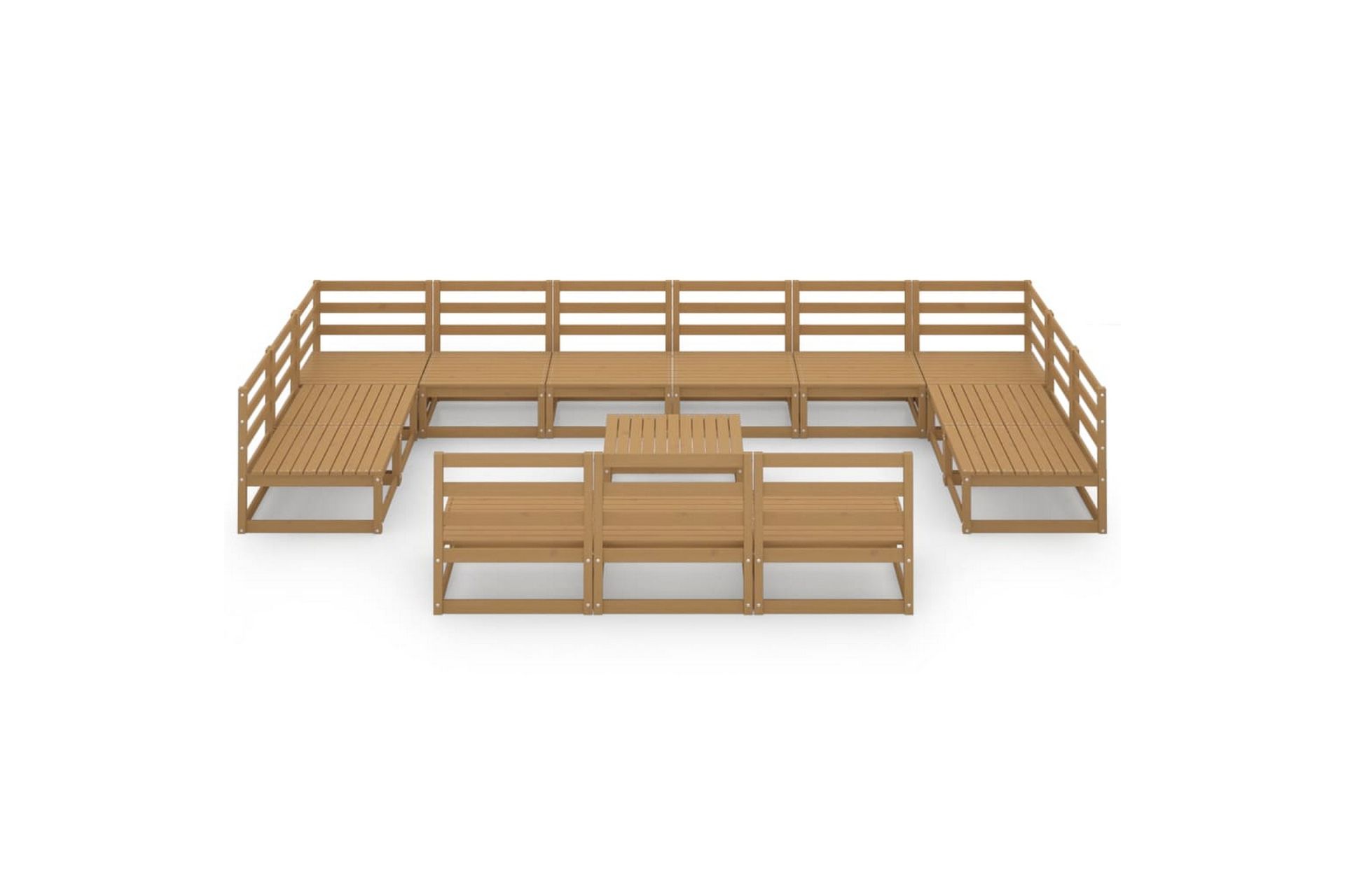 Hagesofagruppe 14 deler heltre furu - Brun - Hage - Utemiljø - Veranda & terrasse - Verandamøbler