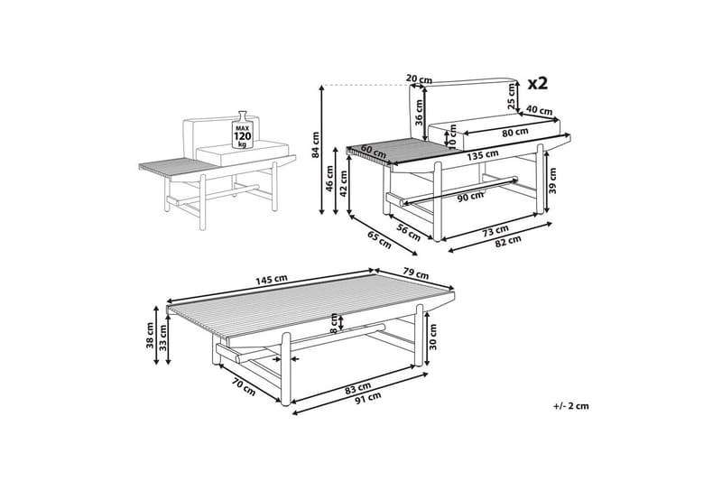 Hagesofagruppe 2-seter Giaveno - Hage - Utemiljø - Veranda & terrasse - Verandamøbler