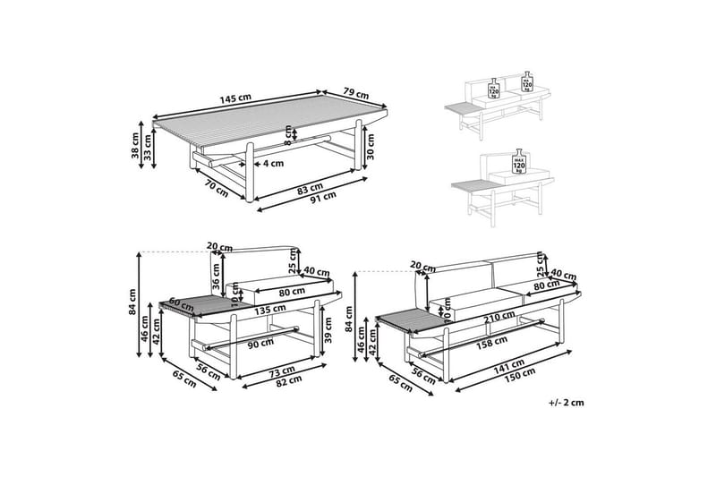 Hagesofagruppe 3-seters Giaveno - Hage - Utemiljø - Veranda & terrasse - Verandamøbler