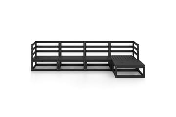 Hagesofagruppe 5 deler svart heltre furu - Svart - Hage - Utemiljø - Veranda & terrasse - Verandamøbler
