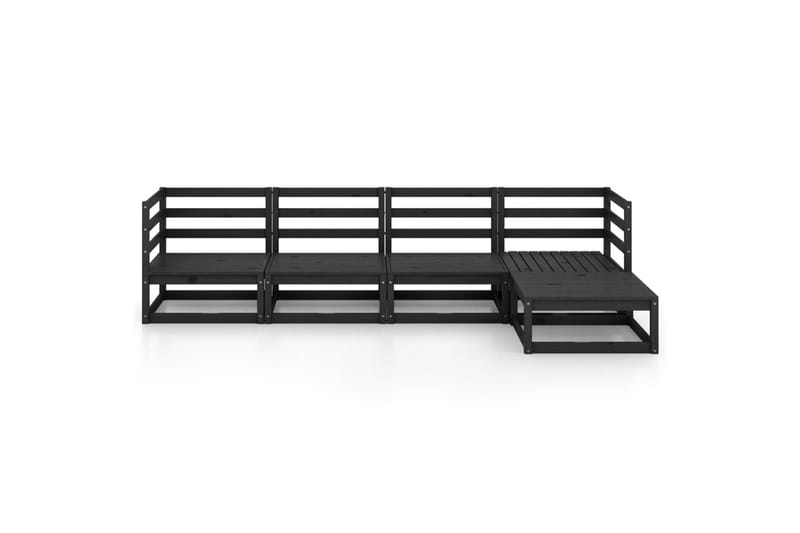 Hagesofagruppe 5 deler svart heltre furu - Svart - Hage - Utemiljø - Veranda & terrasse - Verandamøbler