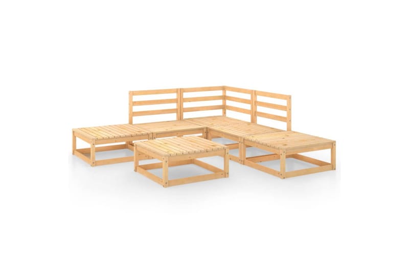 Hagesofagruppe 6 deler heltre furu - Brun - Hage - Utemiljø - Veranda & terrasse - Verandamøbler