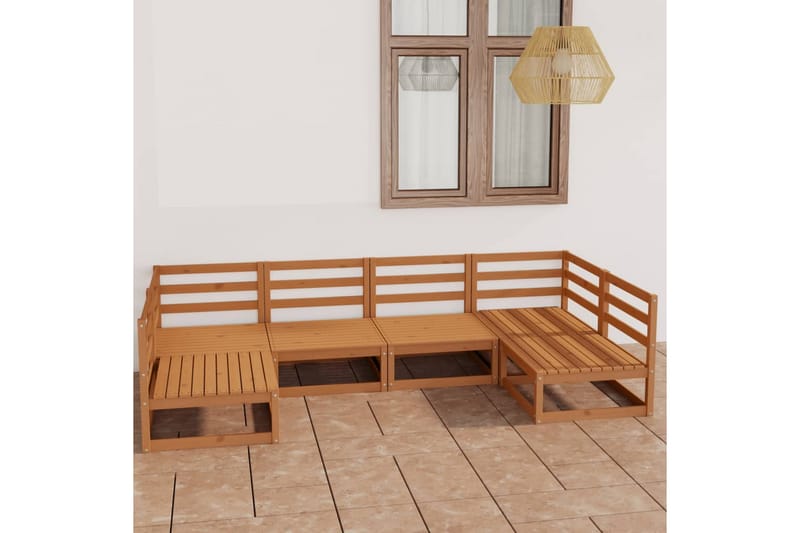 Hagesofagruppe 6 deler heltre furu - Brun - Hage - Utemiljø - Veranda & terrasse - Verandamøbler