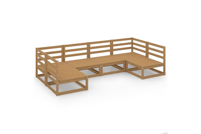 Hagesofagruppe 6 deler heltre furu - Brun - Hage - Utemiljø - Veranda & terrasse - Verandamøbler