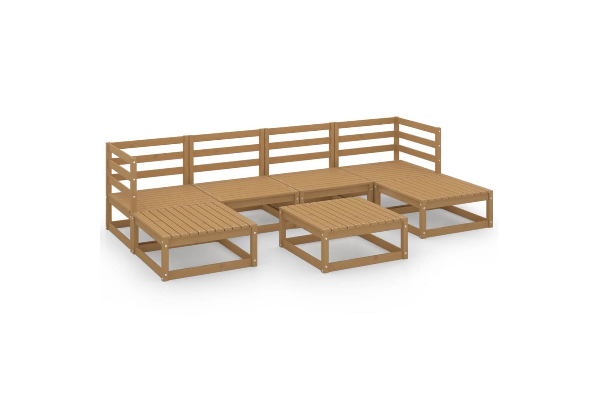 Hagesofagruppe 7 deler heltre furu - Brun - Hage - Utemiljø - Veranda & terrasse - Verandamøbler