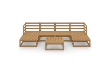 Hagesofagruppe 7 deler heltre furu - Brun - Hage - Utemiljø - Veranda & terrasse - Verandamøbler