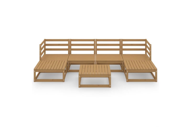 Hagesofagruppe 7 deler heltre furu - Brun - Hage - Utemiljø - Veranda & terrasse - Verandamøbler