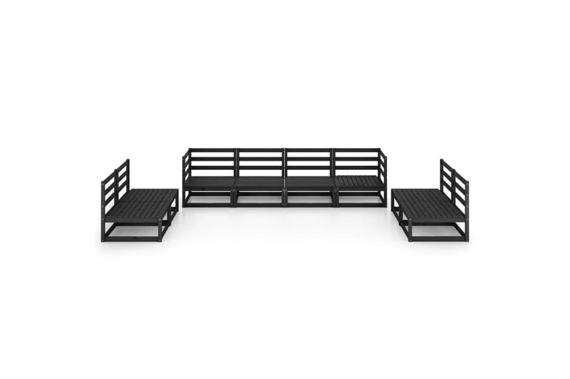 Hagesofagruppe 8 deler svart heltre furu - Svart - Hage - Utemiljø - Veranda & terrasse - Verandamøbler