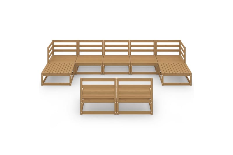 Hagesofagruppe 9 deler heltre furu - Brun - Hage - Utemiljø - Veranda & terrasse - Verandamøbler