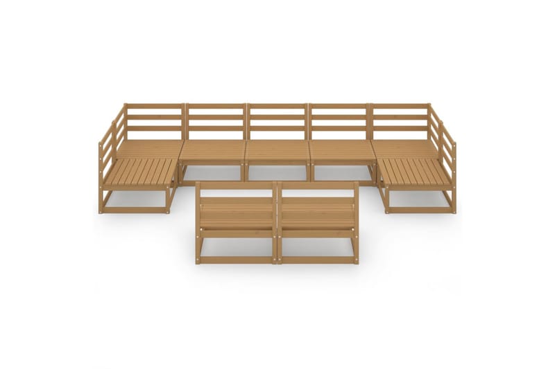 Hagesofagruppe 9 deler heltre furu - Brun - Hage - Utemiljø - Veranda & terrasse - Verandamøbler