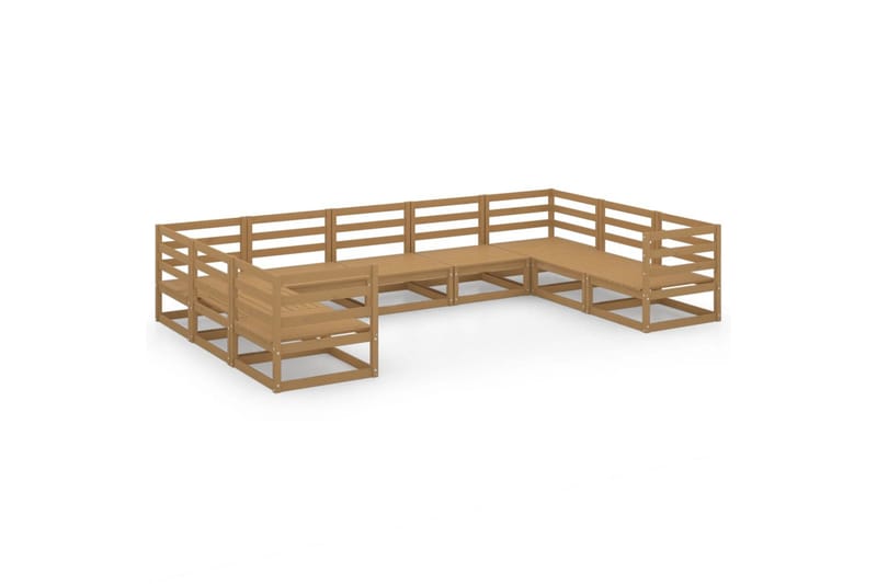 Hagesofagruppe 9 deler heltre furu - Brun - Hage - Utemiljø - Veranda & terrasse - Verandamøbler