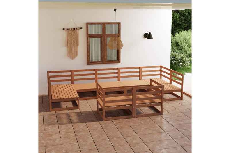 Hagesofagruppe 9 deler heltre furu - Brun - Hage - Utemiljø - Veranda & terrasse - Verandamøbler