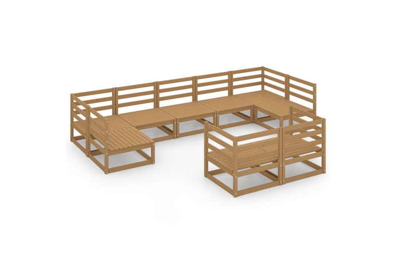Hagesofagruppe 9 deler heltre furu - Brun - Hage - Utemiljø - Veranda & terrasse - Verandamøbler