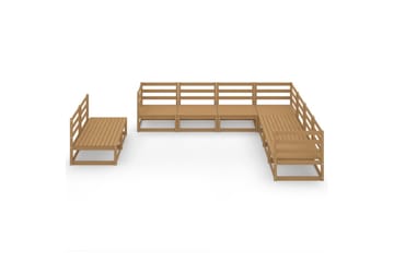 Hagesofagruppe 9 deler honningbrun heltre furu - Brun - Hage - Utemiljø - Veranda & terrasse - Verandamøbler