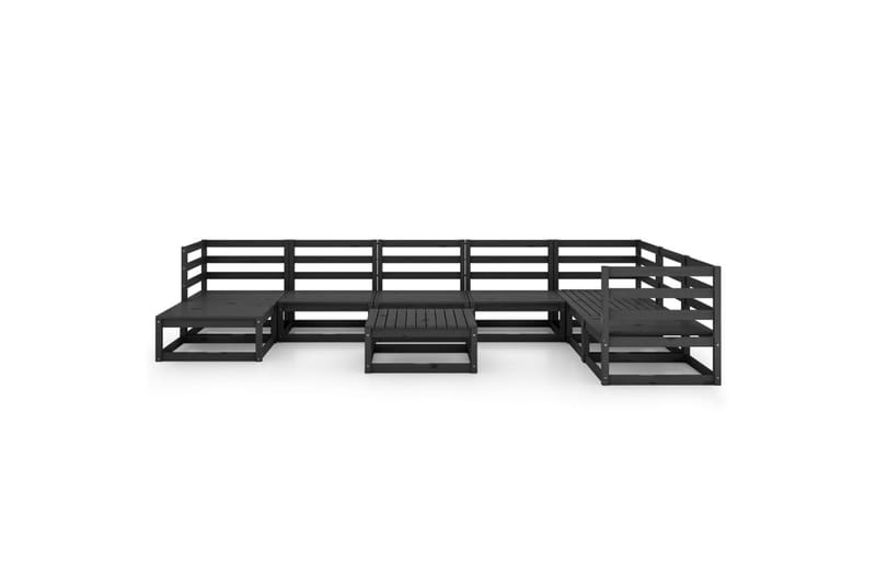 Hagesofagruppe 9 deler svart heltre furu - Svart - Hage - Utemiljø - Veranda & terrasse - Verandamøbler