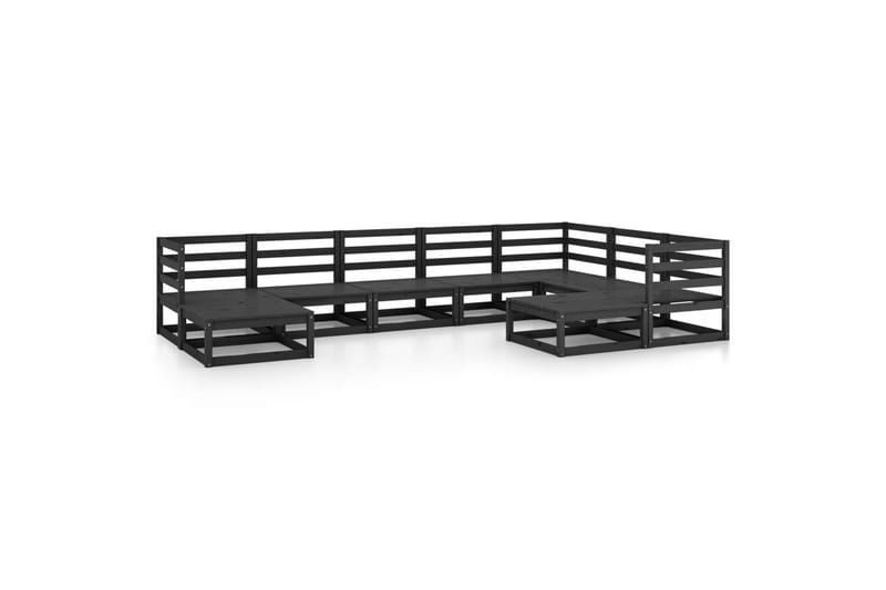Hagesofagruppe 9 deler svart heltre furu - Svart - Hage - Utemiljø - Veranda & terrasse - Verandamøbler