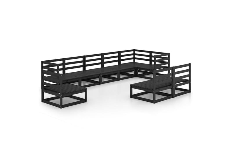 Hagesofagruppe 9 deler svart heltre furu - Svart - Hage - Utemiljø - Veranda & terrasse - Verandamøbler