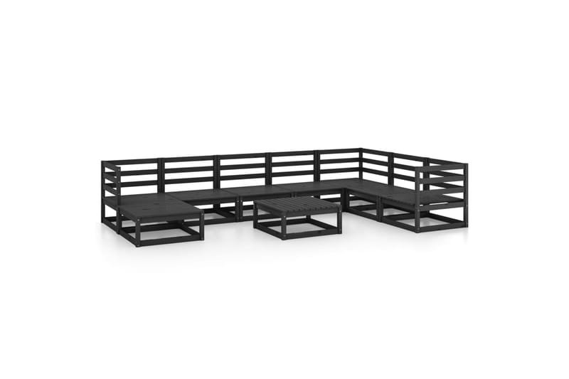 Hagesofagruppe 9 deler svart heltre furu - Svart - Hage - Utemiljø - Veranda & terrasse - Verandamøbler