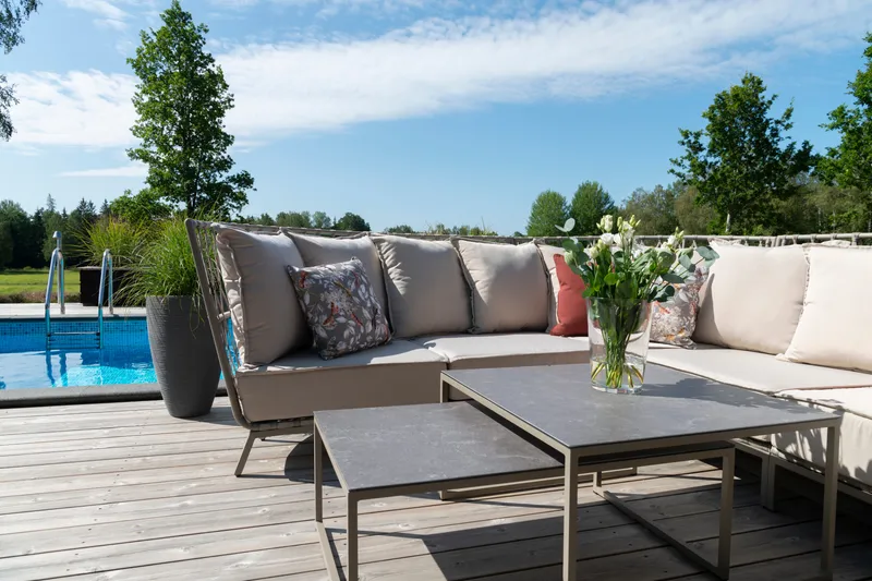 Hillerstorp Jet Set loungesofa hjørne - Beige - Hagemøbler - Loungemøbler - Lounge sofa