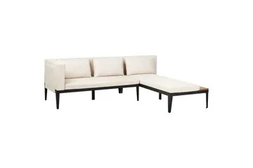 Hjørnesofa til hage med bord 3-seter Bracciano - Hagemøbler - Loungemøbler - Sofagruppe utendørs