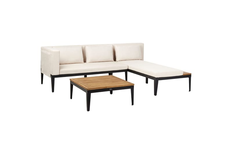 Hjørnesofa til hage med bord 3-seter Bracciano - Hage - Utemiljø - Veranda & terrasse - Verandamøbler