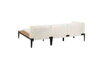 Hjørnesofa til hage med bord 3-seter Bracciano - Hagemøbler - Loungemøbler - Sofagruppe utendørs
