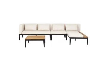 Hjørnesofa til hage med bord 4-seter Bracciano - Hagemøbler - Loungemøbler - Sofagruppe utendørs