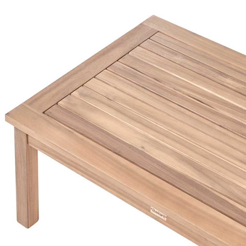 Hjørnesofa utendørs med bord 3-seter Arabba venstrevendt akasietre - Brun/grå - Hage - Utemiljø - Veranda & terrasse - Verandamøbler