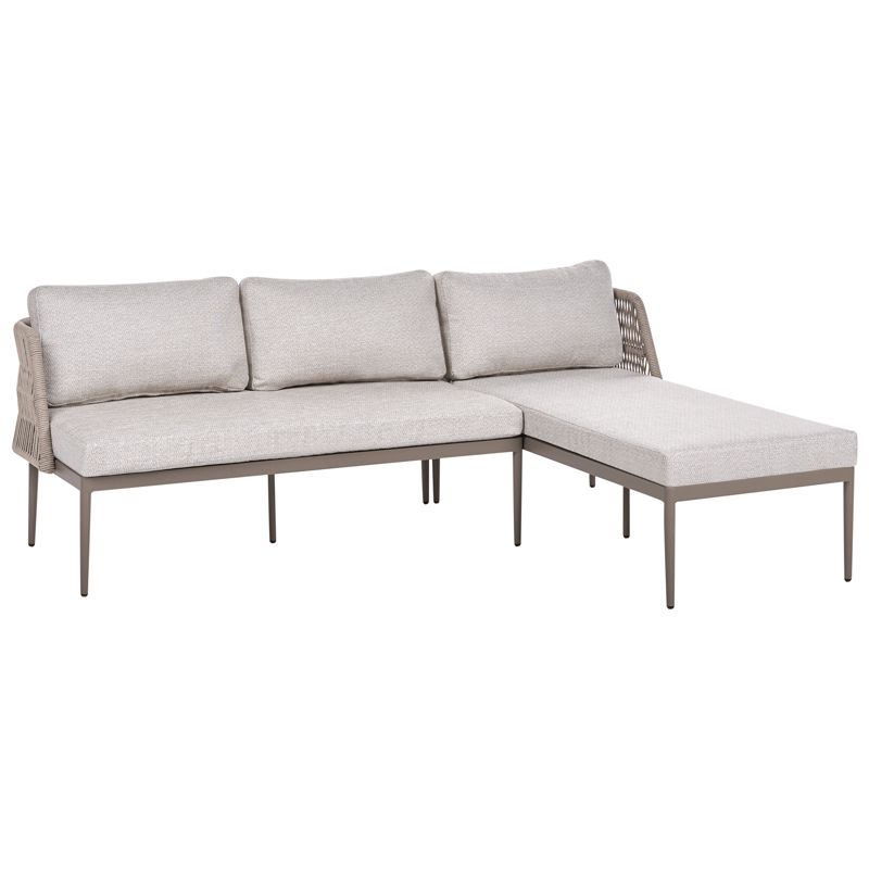 Hjørnesofa utendørs med bord 3-seter Leffe venstrevendt - Beige - Hage - Utemiljø - Veranda & terrasse - Verandamøbler