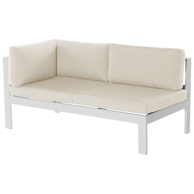 Hjørnesofa utendørs med bord 5-seter Messina venstrevendt - Hvit/Beige/Grønn - Hage - Utemiljø - Veranda & terrasse - Verandamøbler