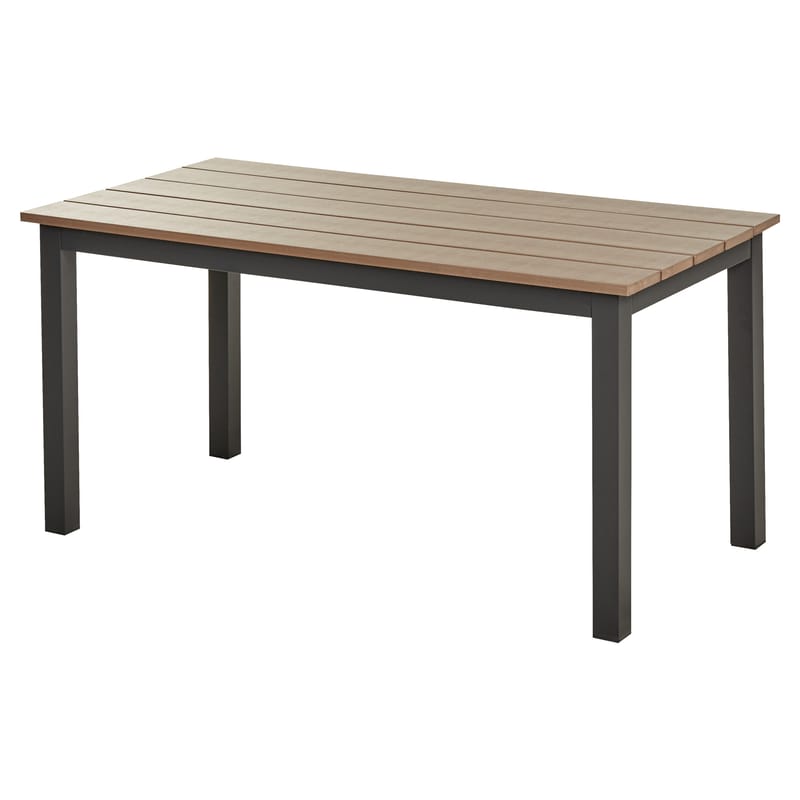 Hjørnesofa utendørs med bord 5-seter Messina venstrevendt - Svart/Beige/Grå - Hage - Utemiljø - Veranda & terrasse - Verandamøbler