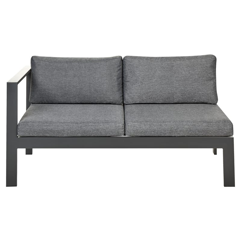 Hjørnesofa utendørs med bord 5-seter Messina venstrevendt - Svart/Beige/Grå - Hage - Utemiljø - Veranda & terrasse - Verandamøbler