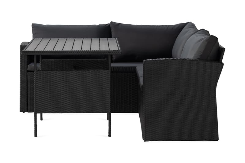 James Light Loungegruppe Venstre - Aintwood/Svart - Hage - Utemiljø - Veranda & terrasse - Verandamøbler