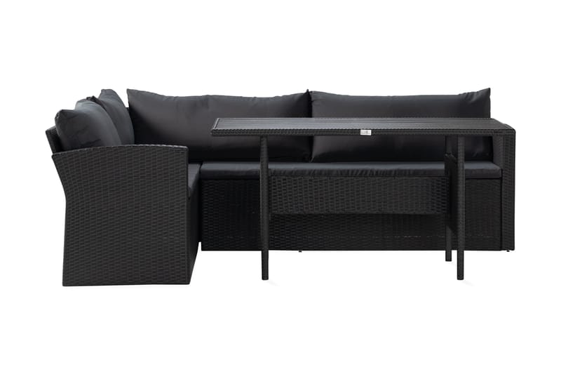 James Light Sofagruppe 5-seter - Svart - Hage - Utemiljø - Veranda & terrasse - Verandamøbler