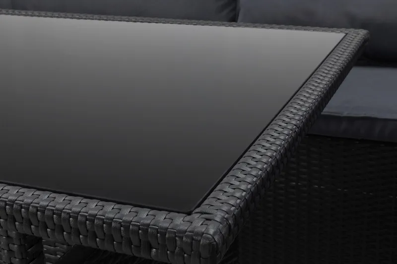 James Light Sofagruppe 5-seter - Svart - Hage - Utemiljø - Veranda & terrasse - Verandamøbler